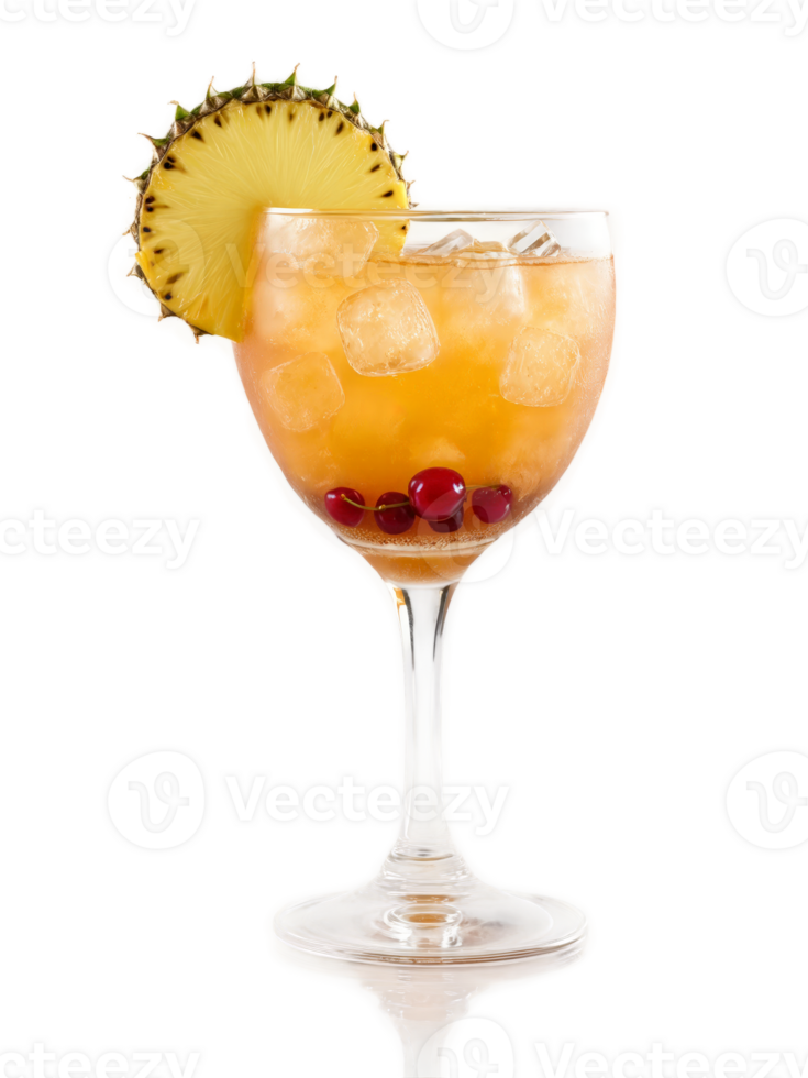 Mai Tai short wide glass filled with ice rum orange cura ao orgeat syrup and lime png