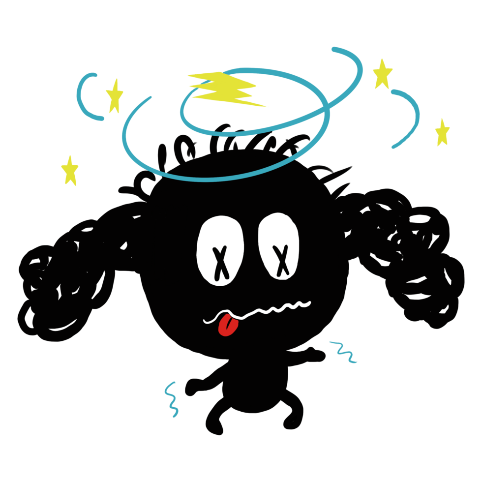 Cute girl character design - Carbon Girl - Dizzy png