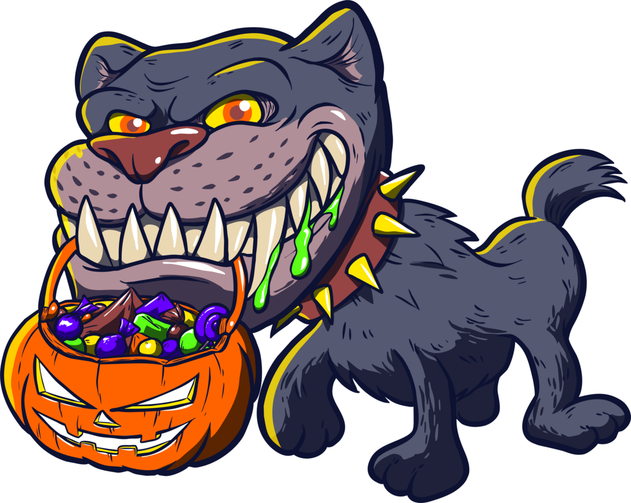 halloween rabbid bulldog png