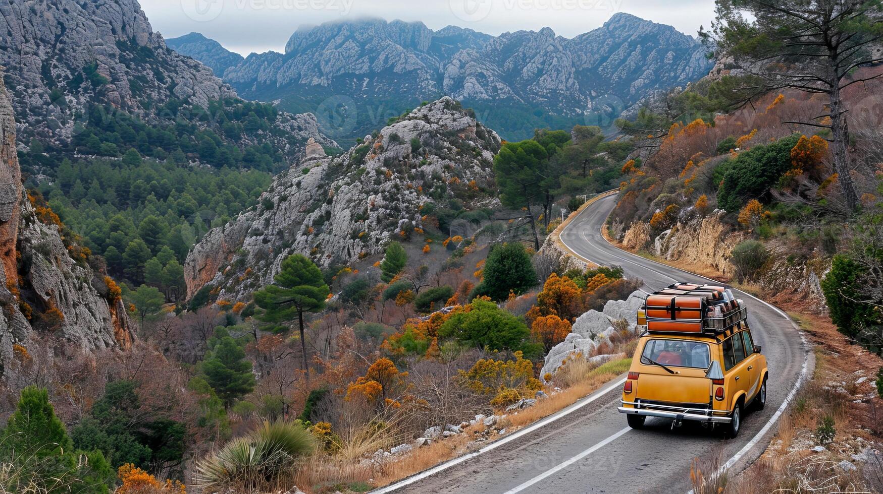 Family SUV on a Camping Trip photo