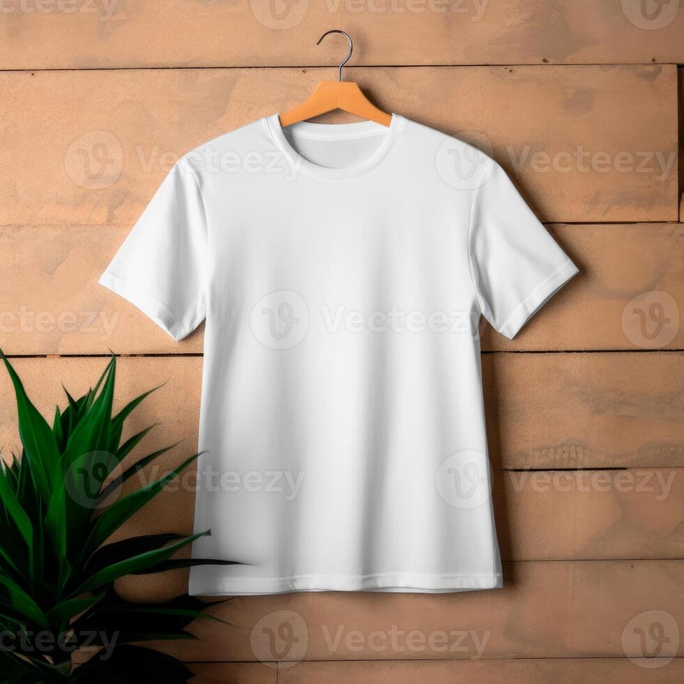 White t-shirt for mockup photo