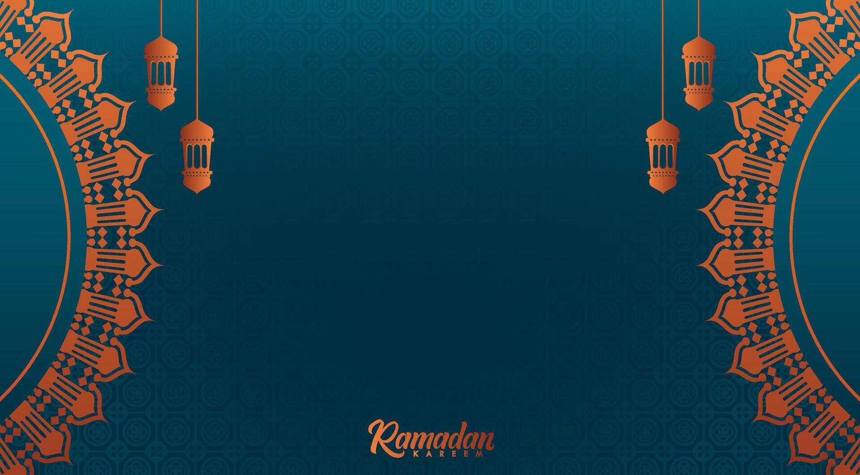 ramadan background with decorative pattern vector