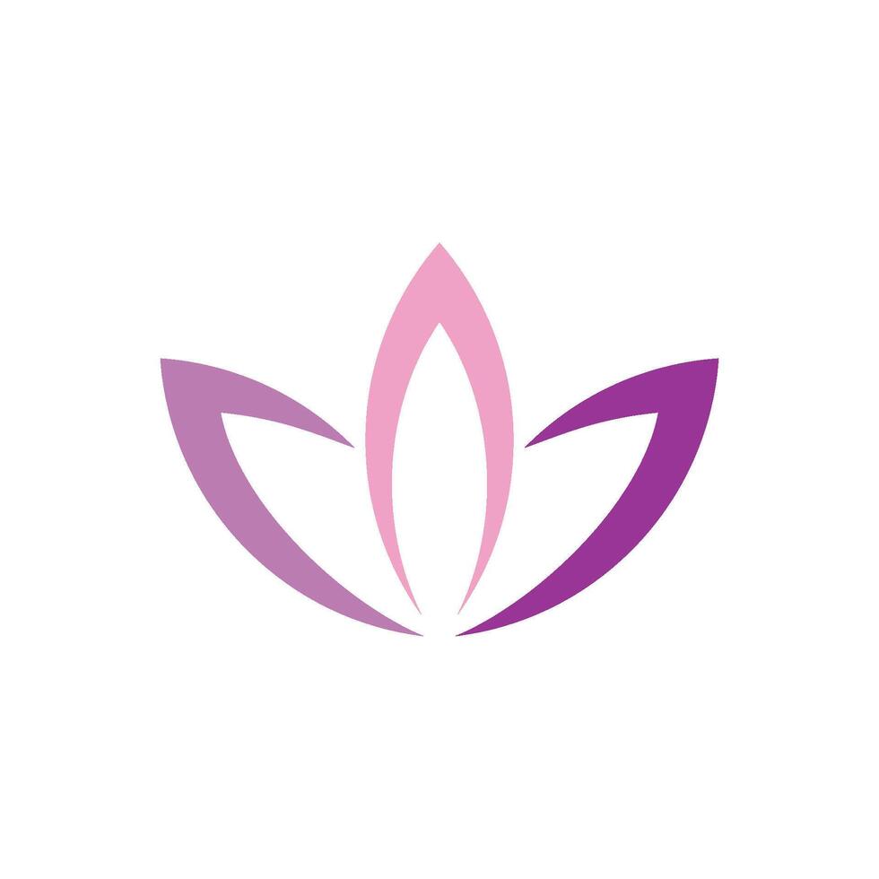 Lotus or Lily Flower Decorative Logo Template Illustration Design. EPS 10. vector