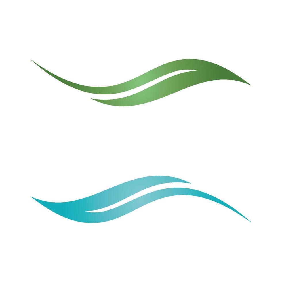 Abstract Wave Swoosh Icon Logo Template Illustration Design. EPS 10. vector