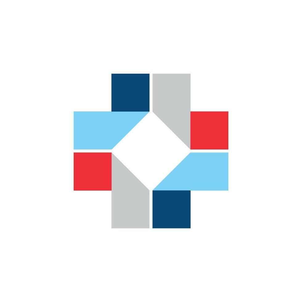 Cross Healthcare Icon Logo Template vector