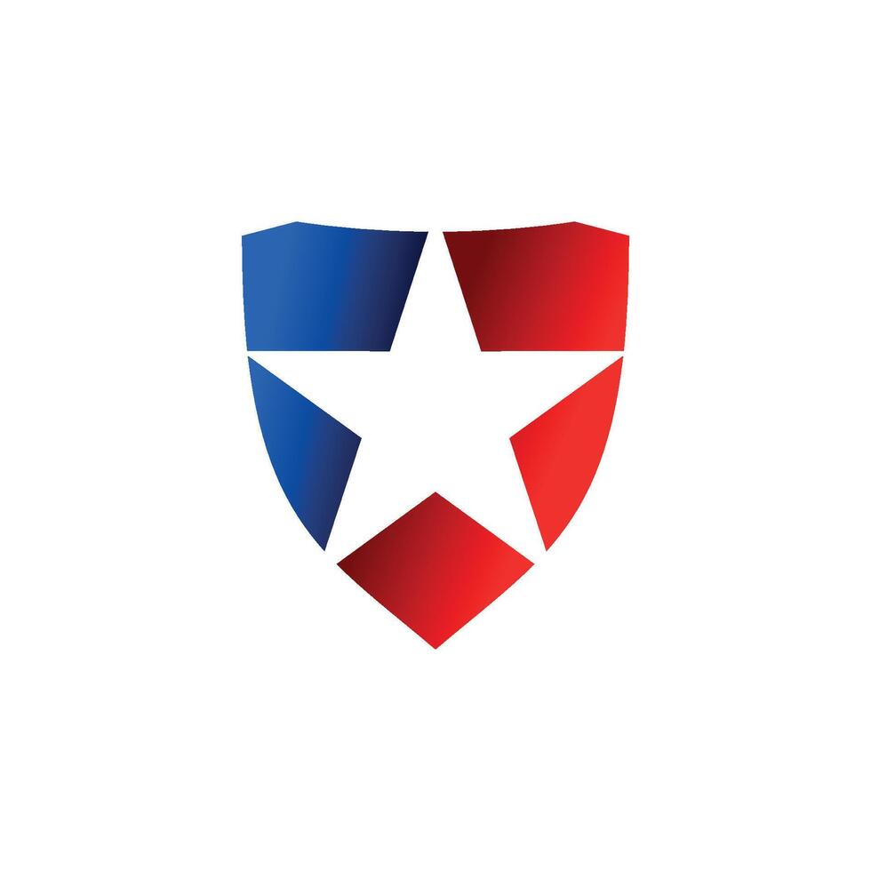 Lone Star Shield Logo Template Illustration Design. EPS 10. vector
