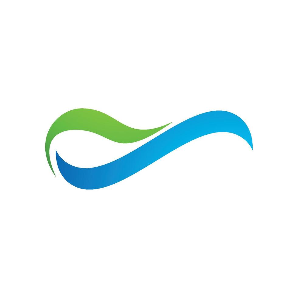 Blue Water Swoosh Logo Template Illustration Design. EPS 10. vector