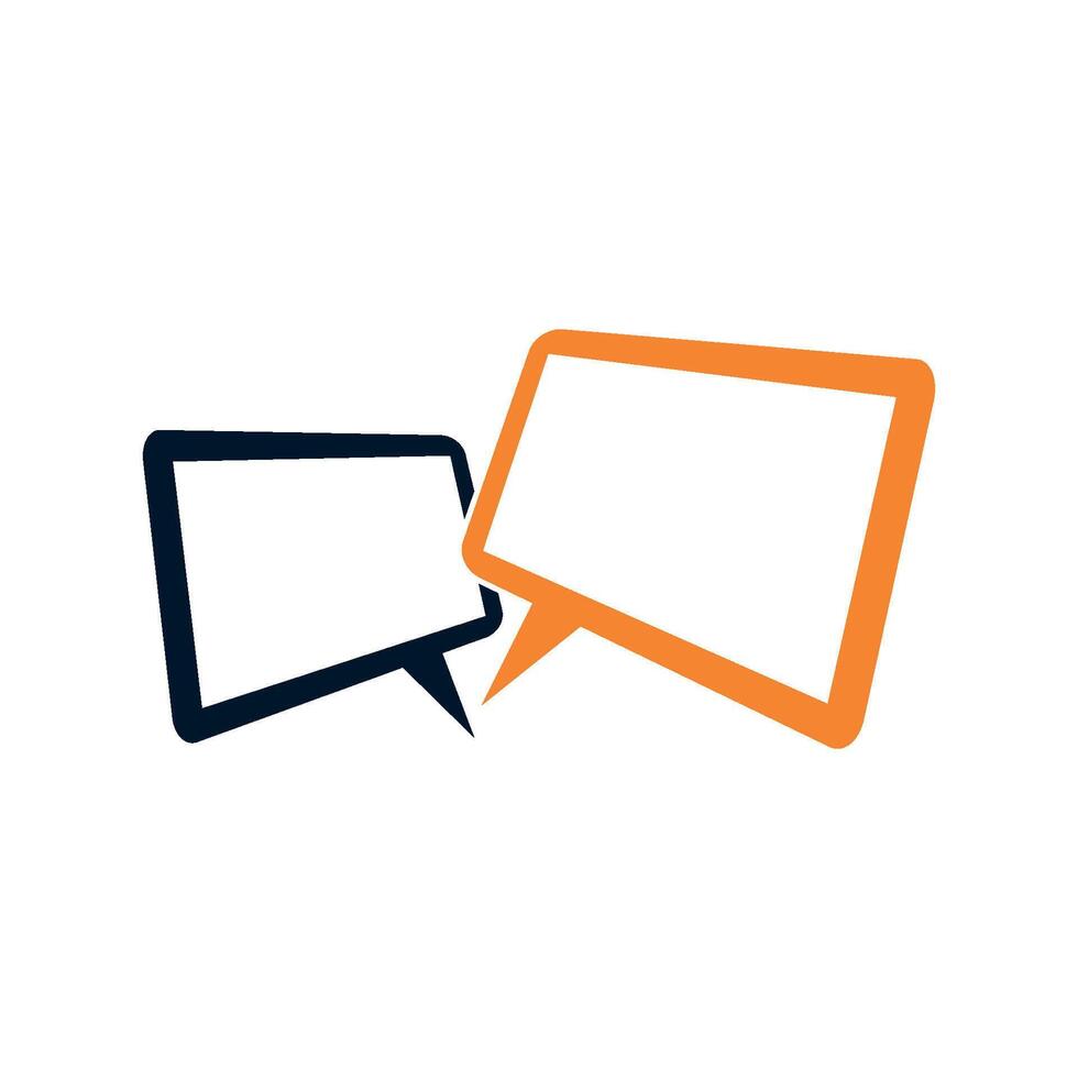 Communication Speech Bubble Icon Logo Template Illustration Design. EPS 10. vector