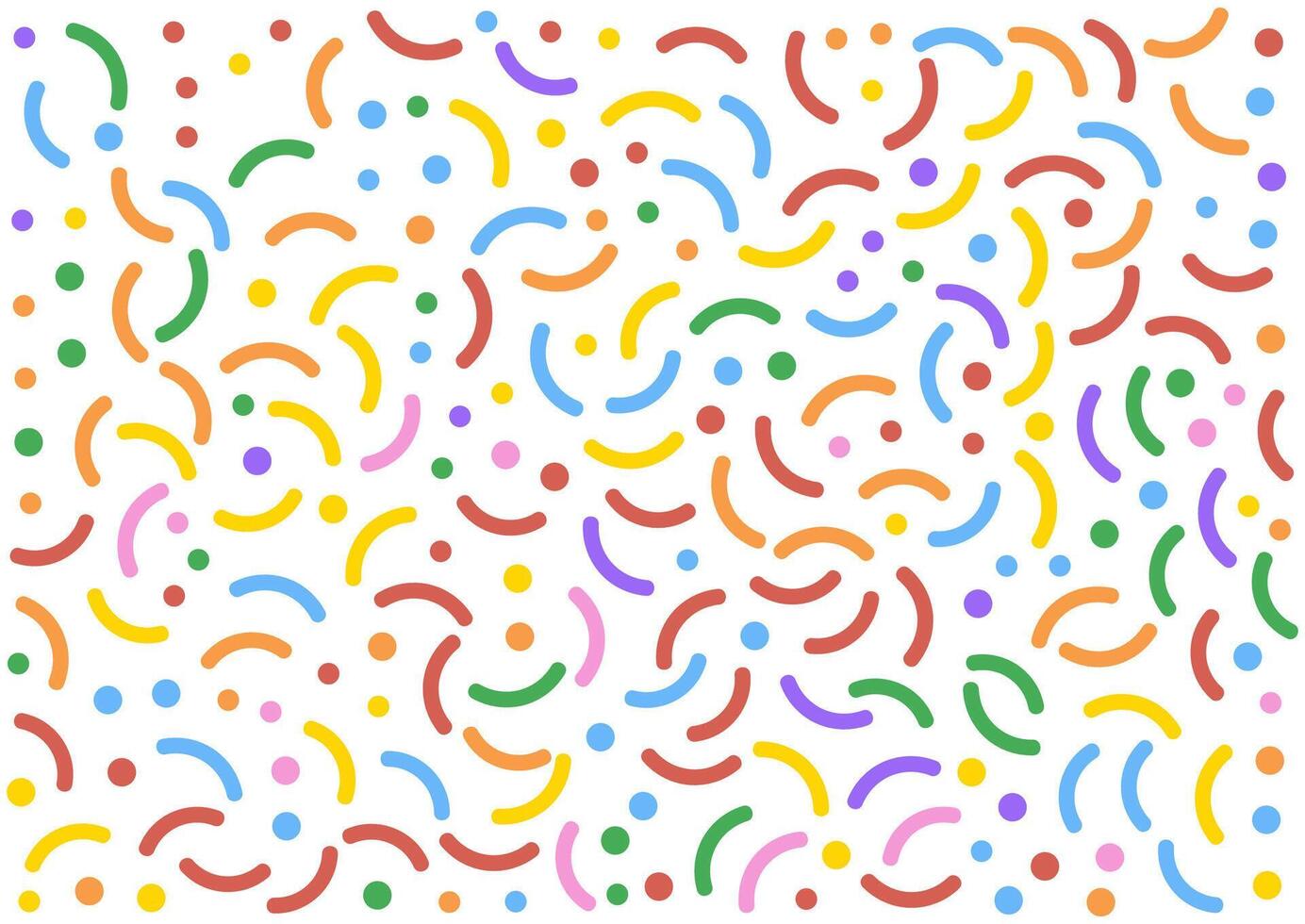 fun colourful abstract memphis style pattern design vector