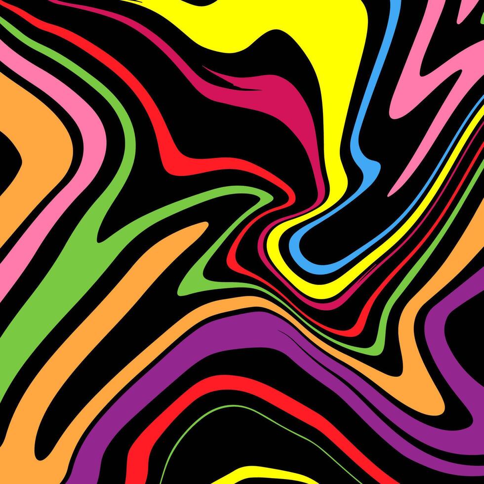 abstract background with a colourful distorted line design vector