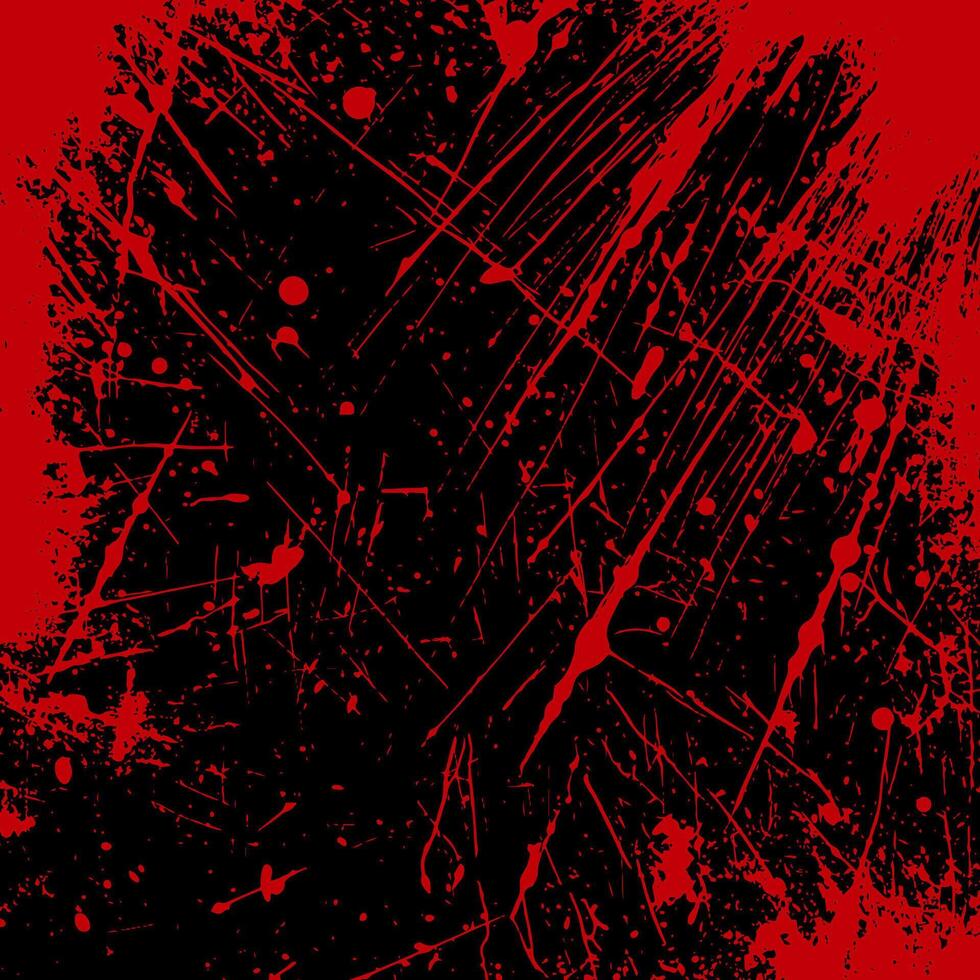 blood red grunge splatter background vector