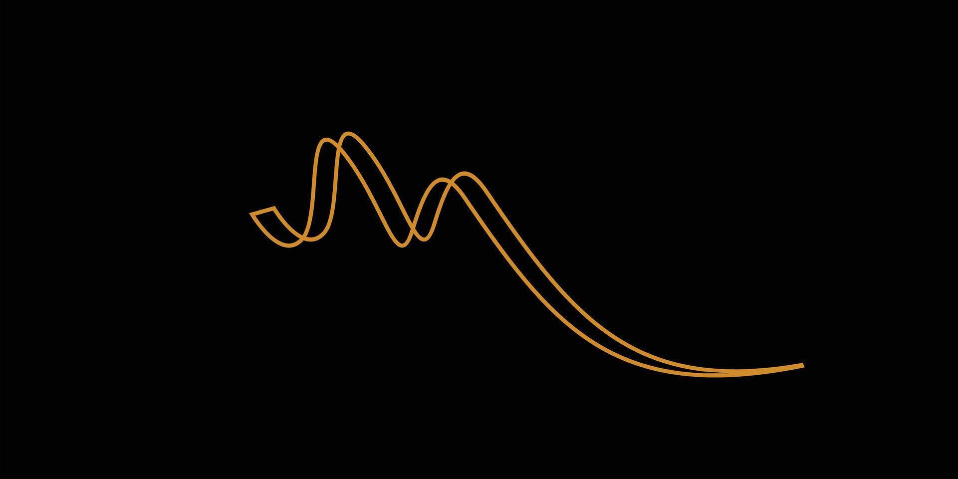 Luxury and unique M logo design vector