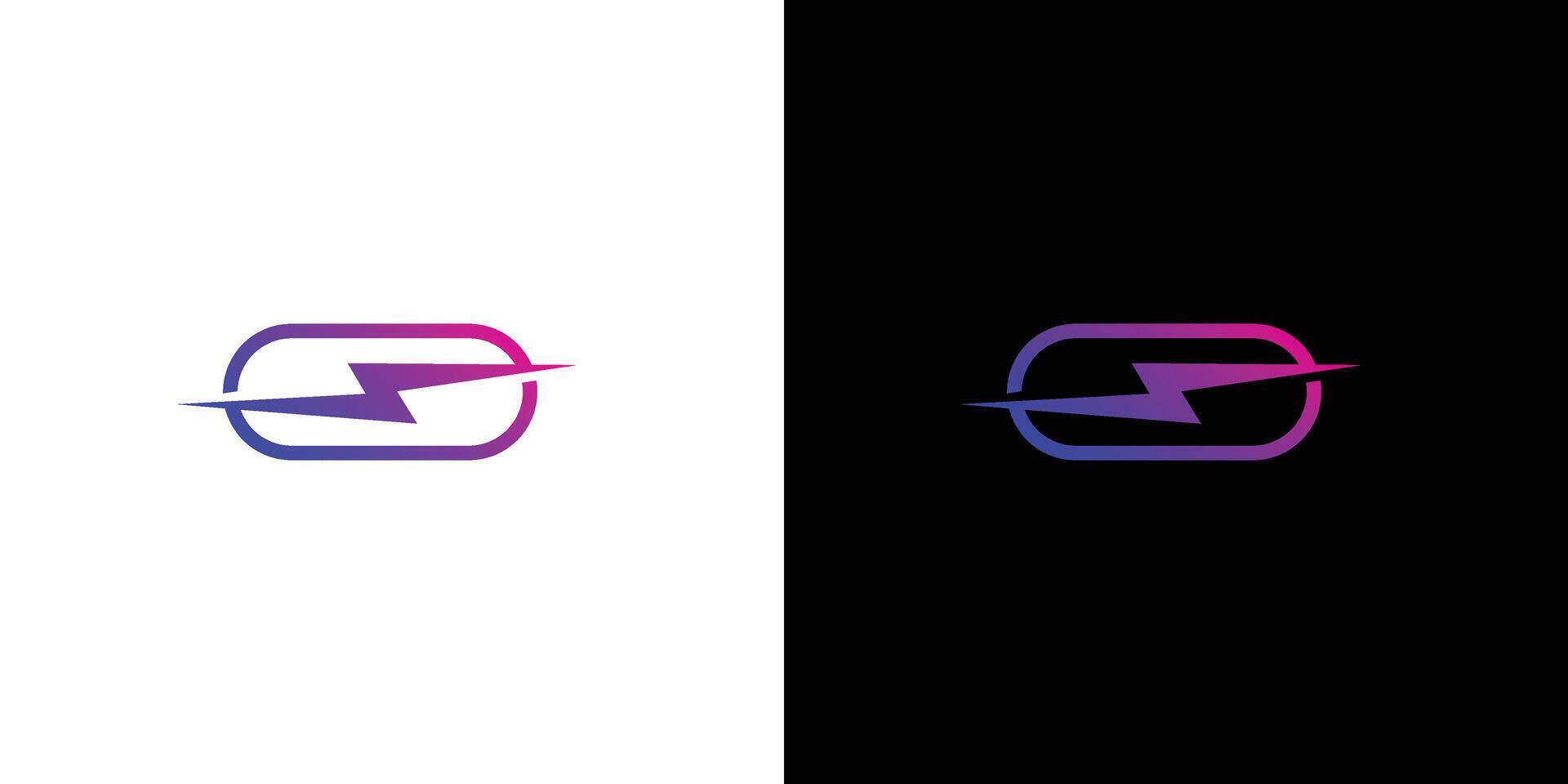 Modern and unique energy box logo design vector
