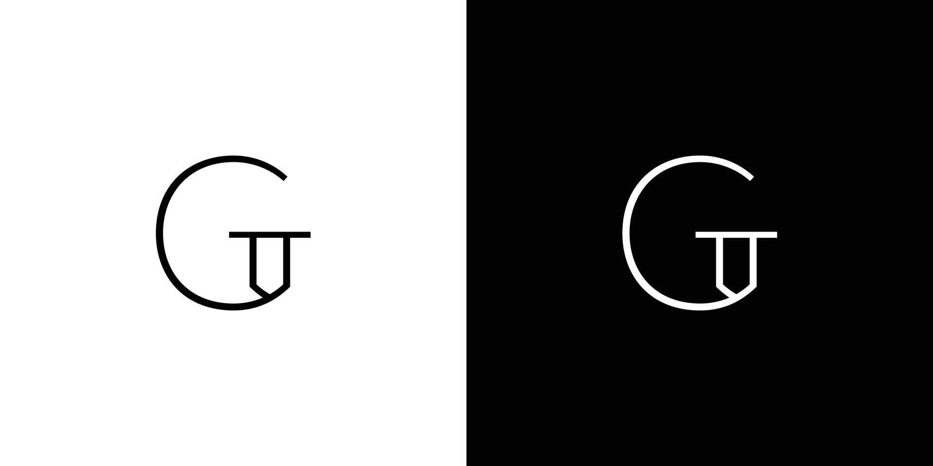 Simple and unique G logo design vector
