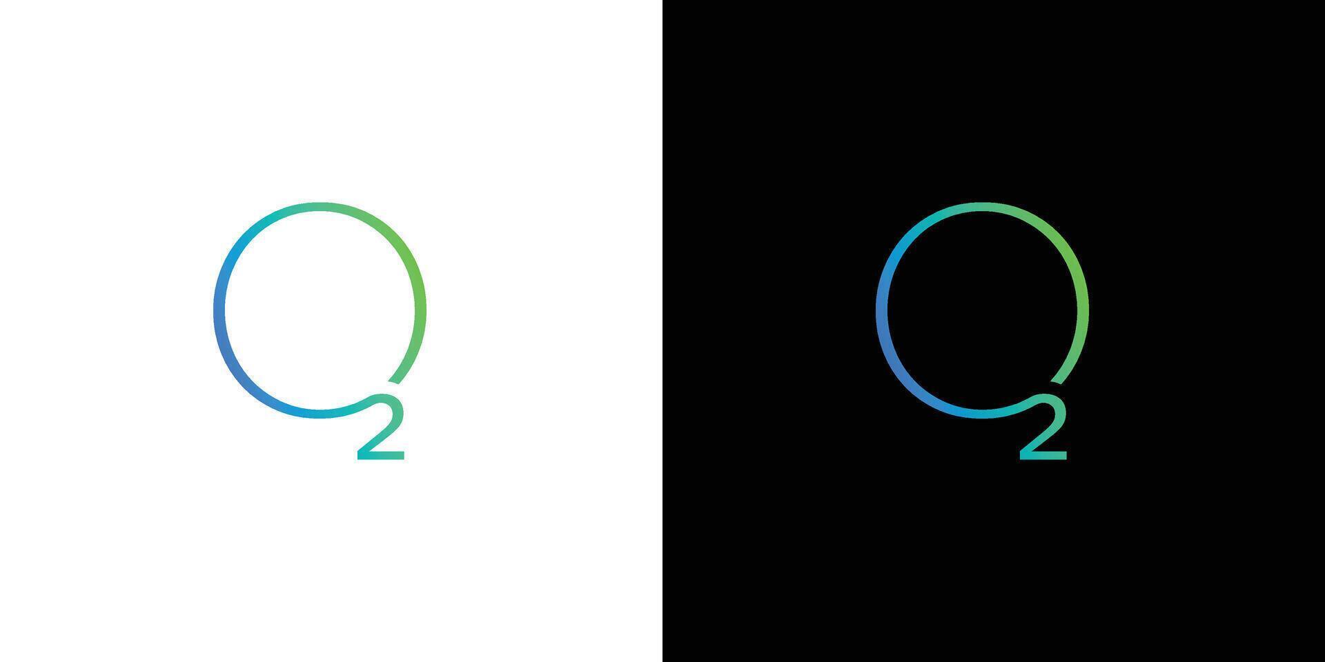 The oxygen logo design is simple and modern vector