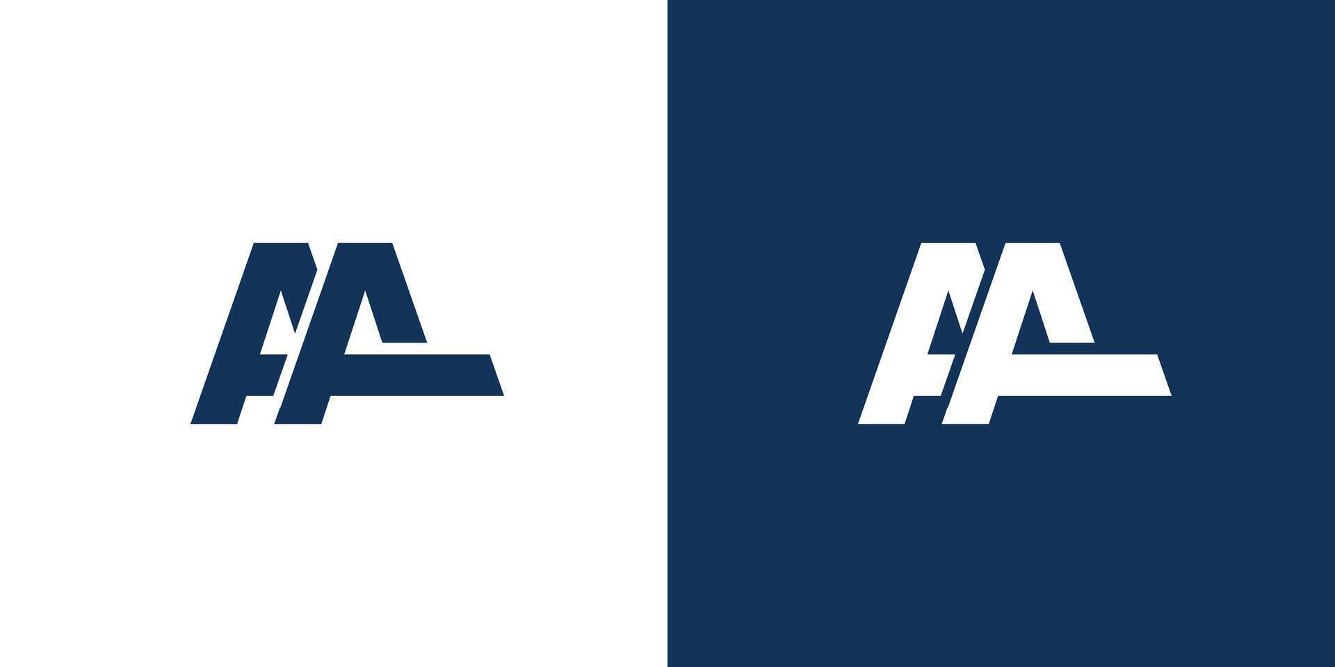 Modern and strong letter AA initials logo design vector