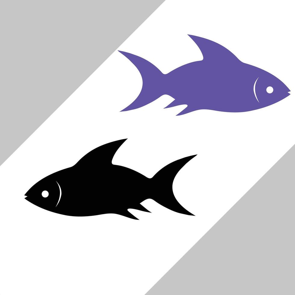 fish template illustration design vector