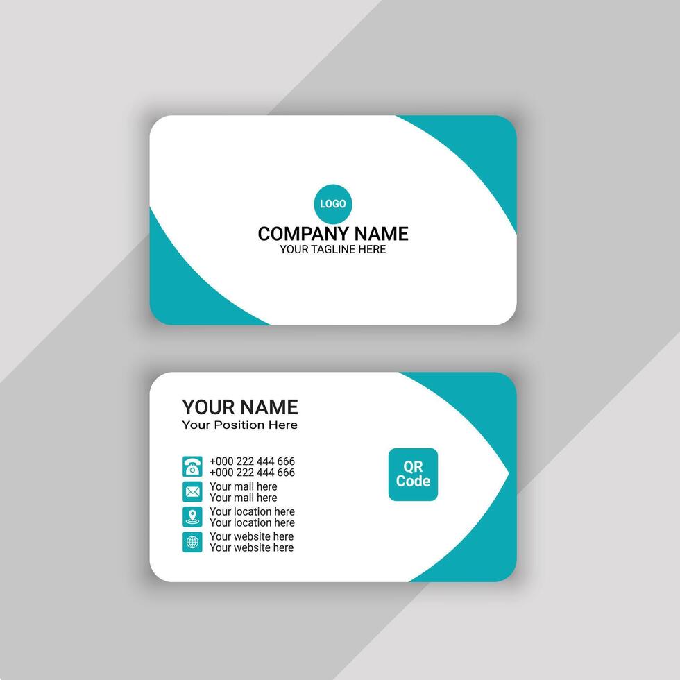 business card template design vector