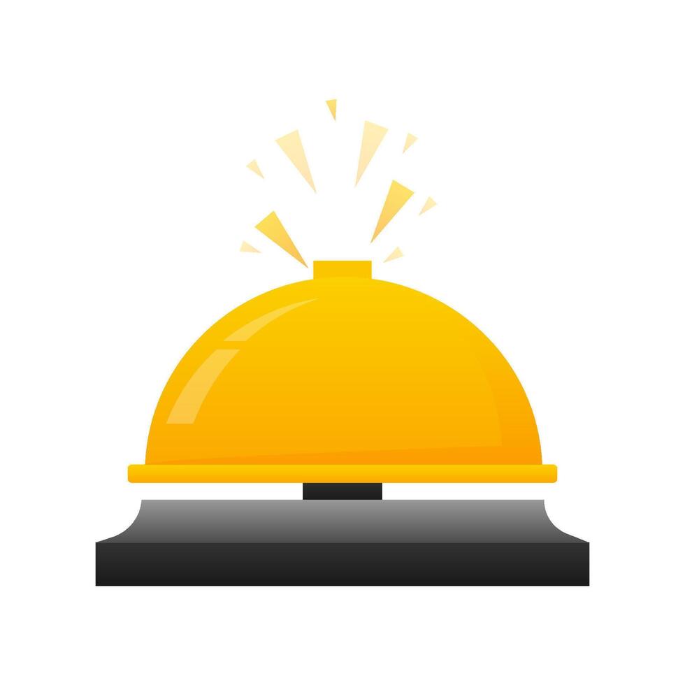 Webhotel call. Reception bell outline icon. illustration. vector
