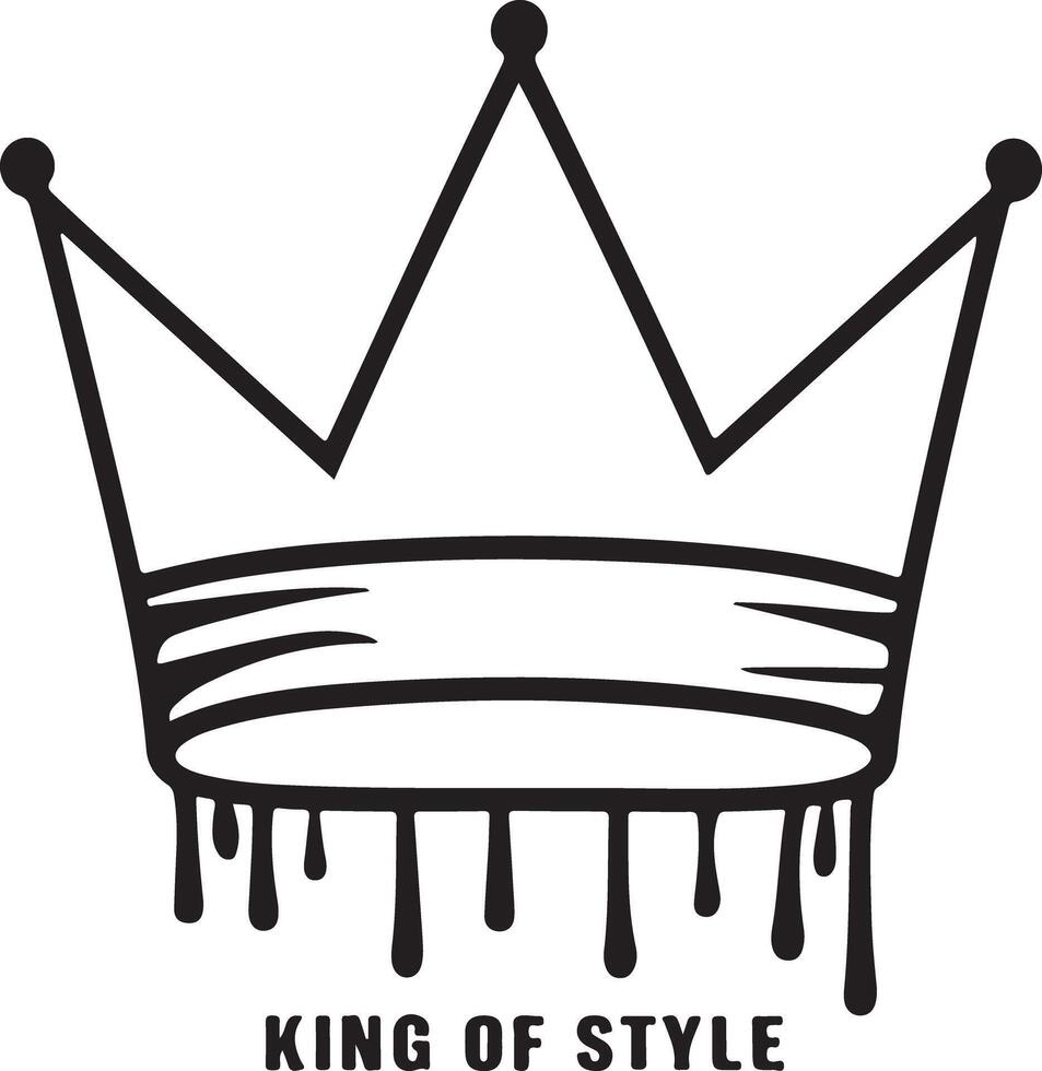 crown design king of style vector