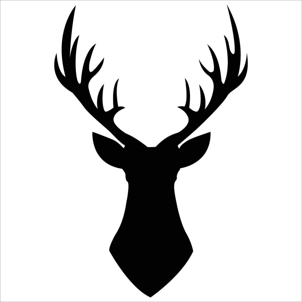 Deer silhouette icon illustration design art vector