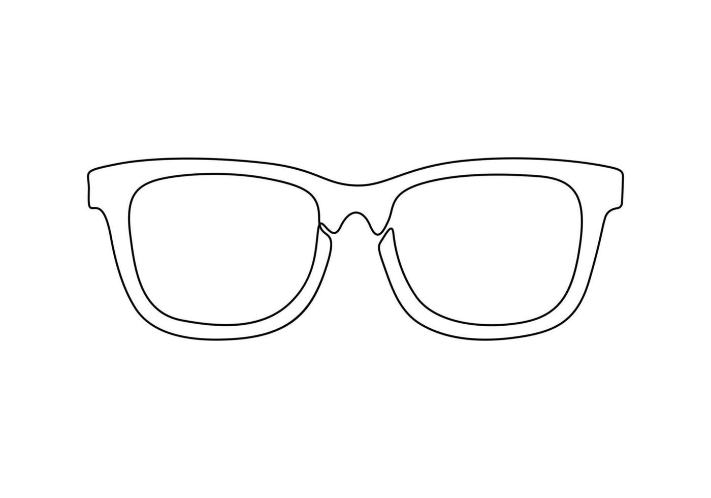 Sunglass continuous one line drawing digital illustration vector