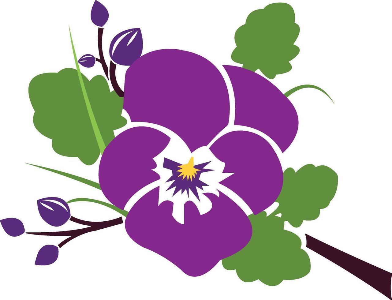 colorful flower art illustration vector