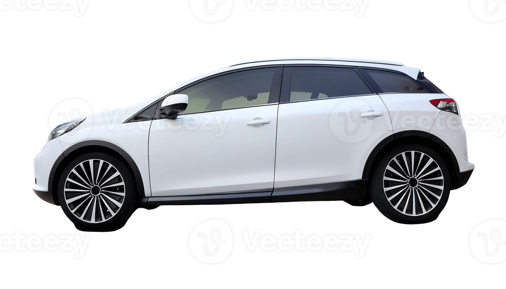 New Hybrid SUV isolated on transparent background png