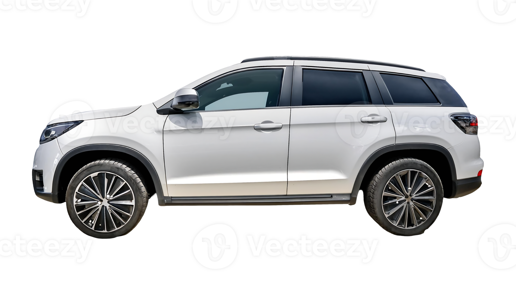 Modern SUV in Daylight isolated on transparent background png