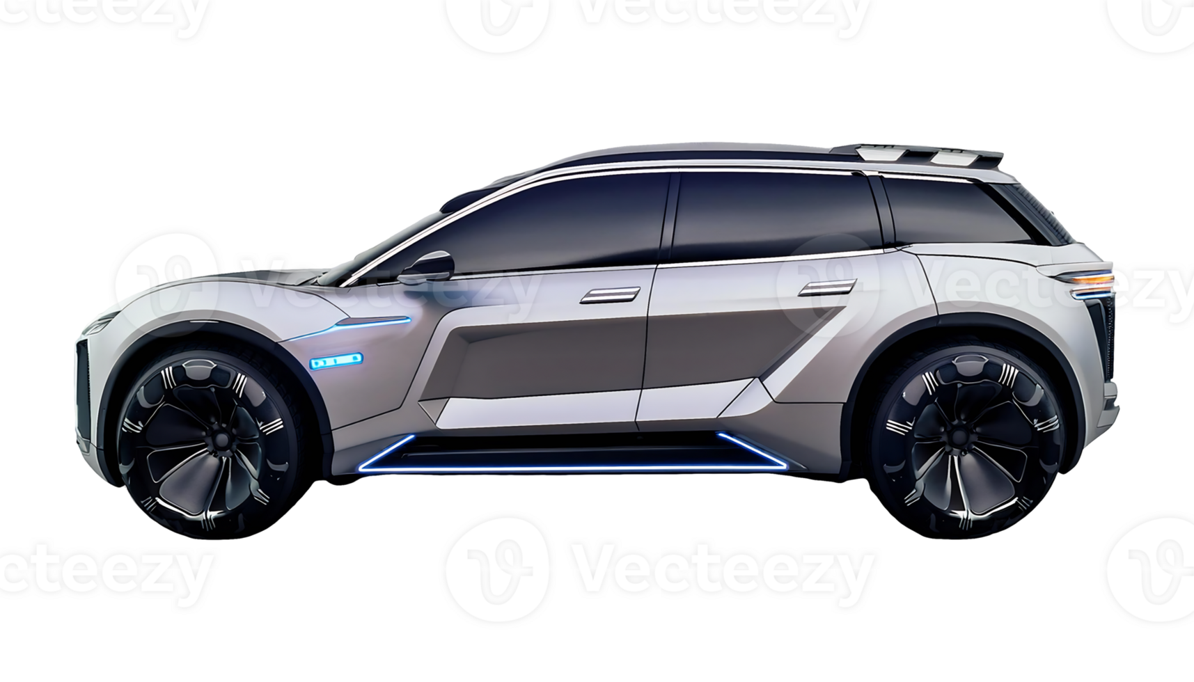 Nächster gen suv glatt Design und Technik Eigenschaften isoliert auf transparent Hintergrund png