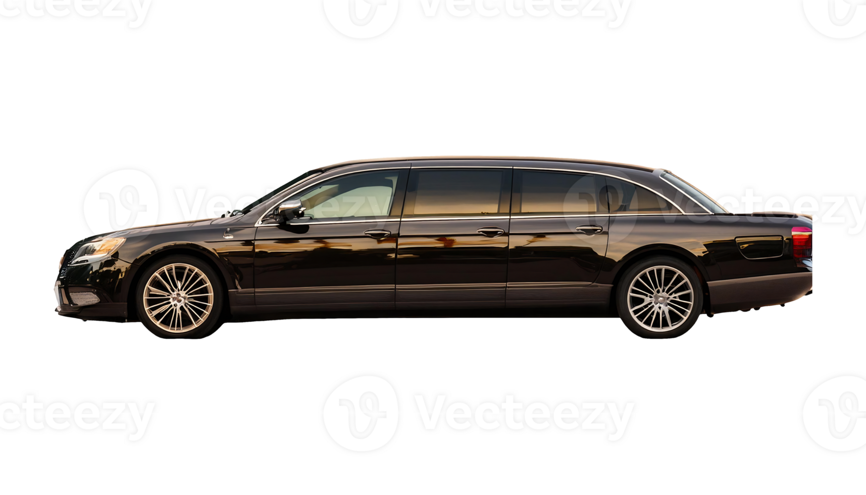Luxury Car Limousine isolated on transparent background png