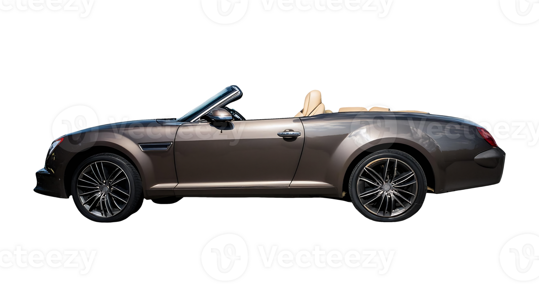 Luxury Open-Top Sports Car isolated on transparent background png