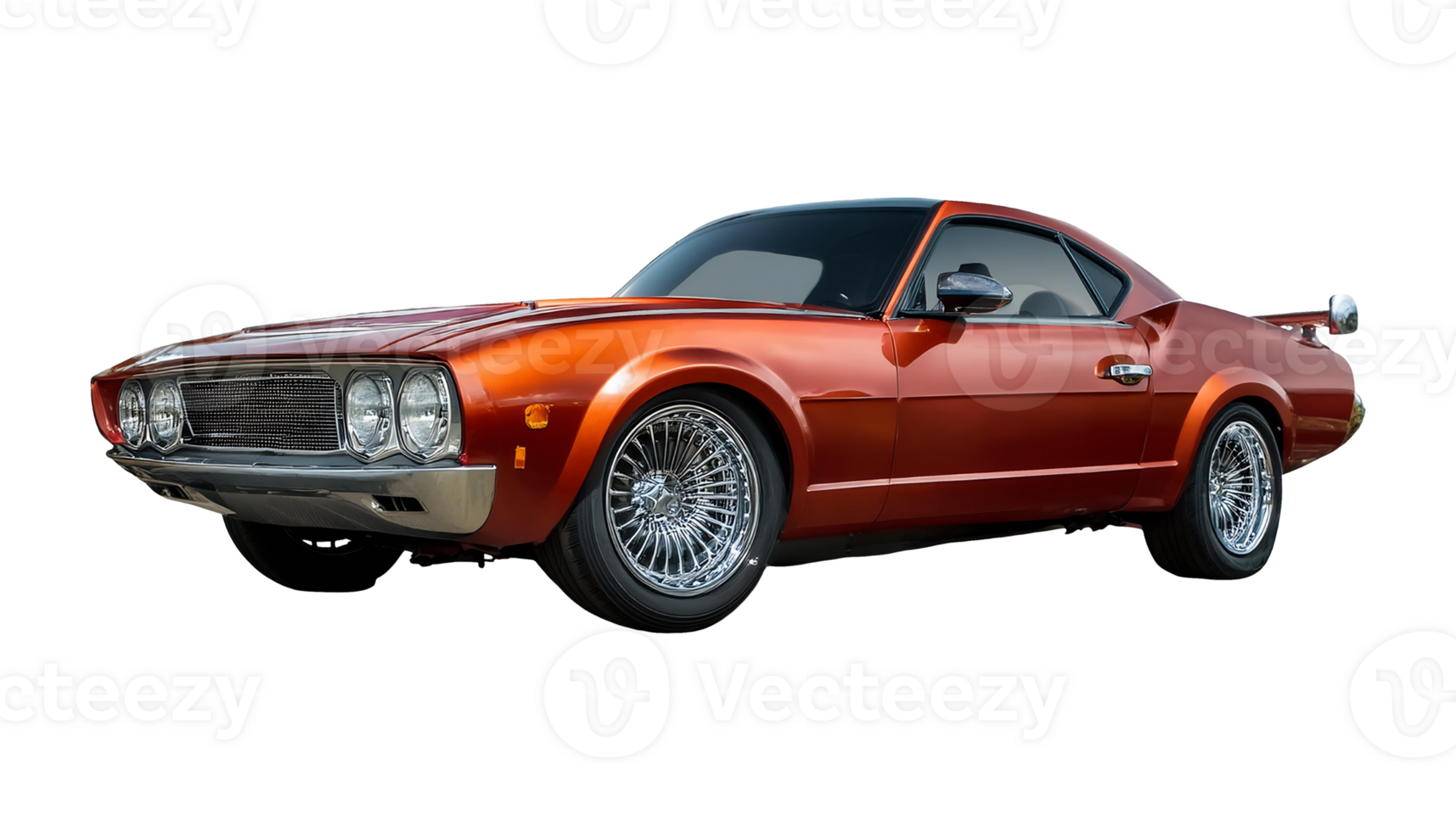 Classic Muscle Car isolated on transparent background png