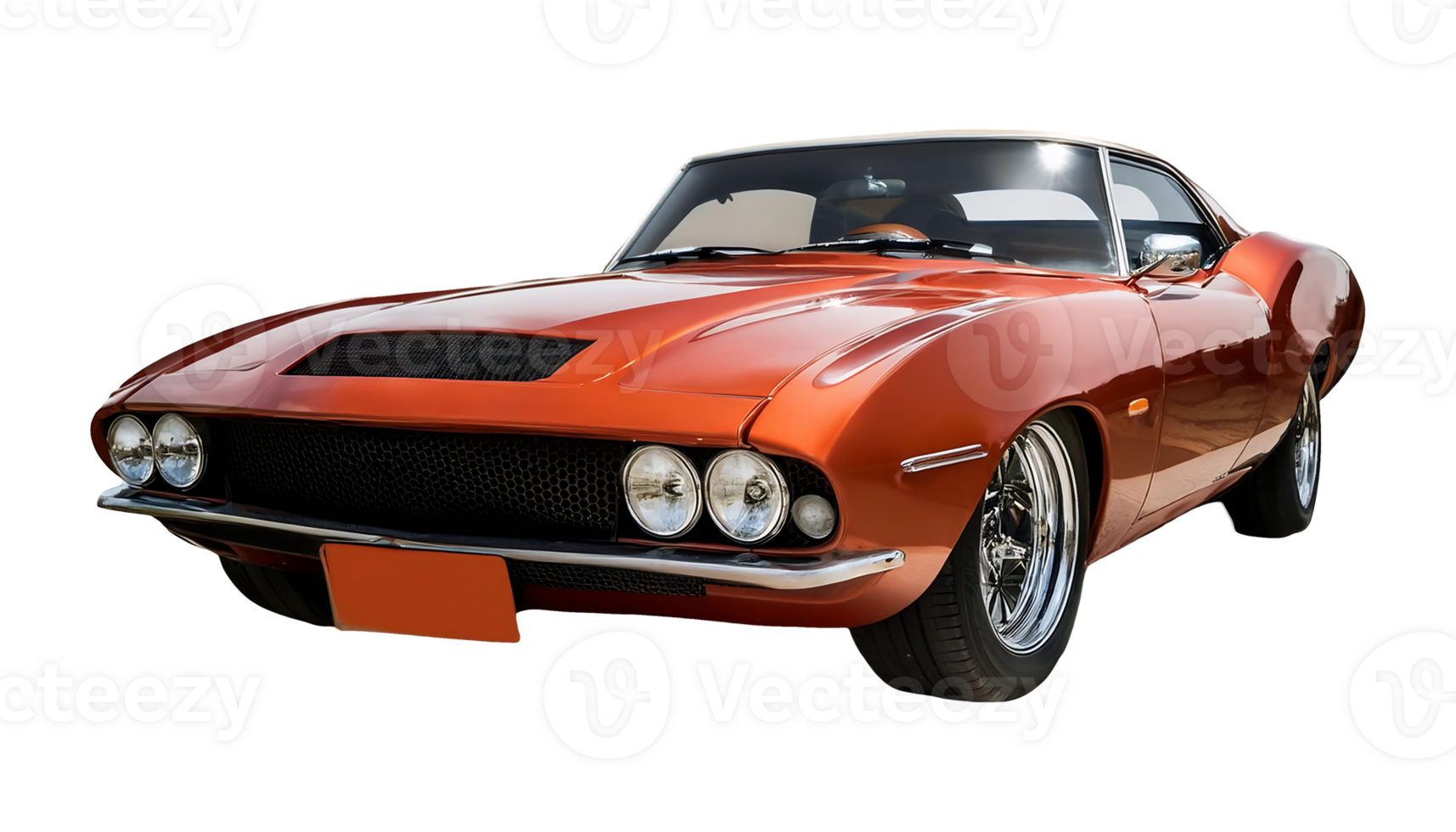 Classic Muscle Car isolated on transparent background png