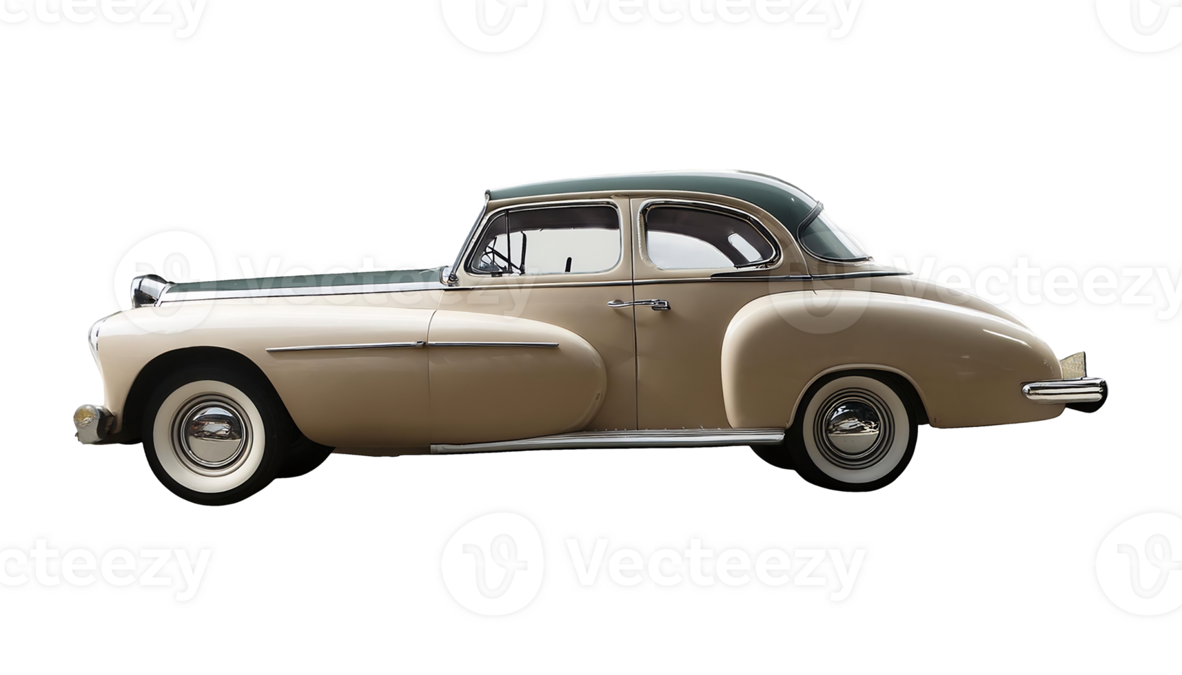 Classic Antique Car isolated on transparent background png