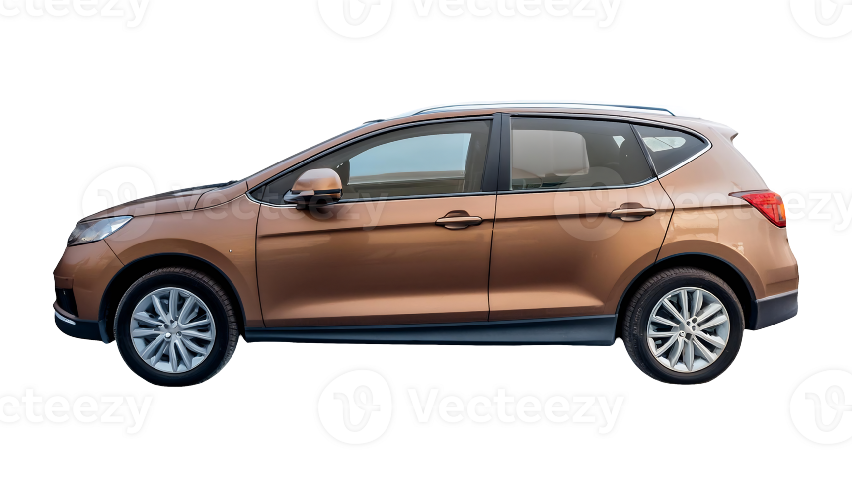 The title of this image is Brown SUV isolated on transparent background png
