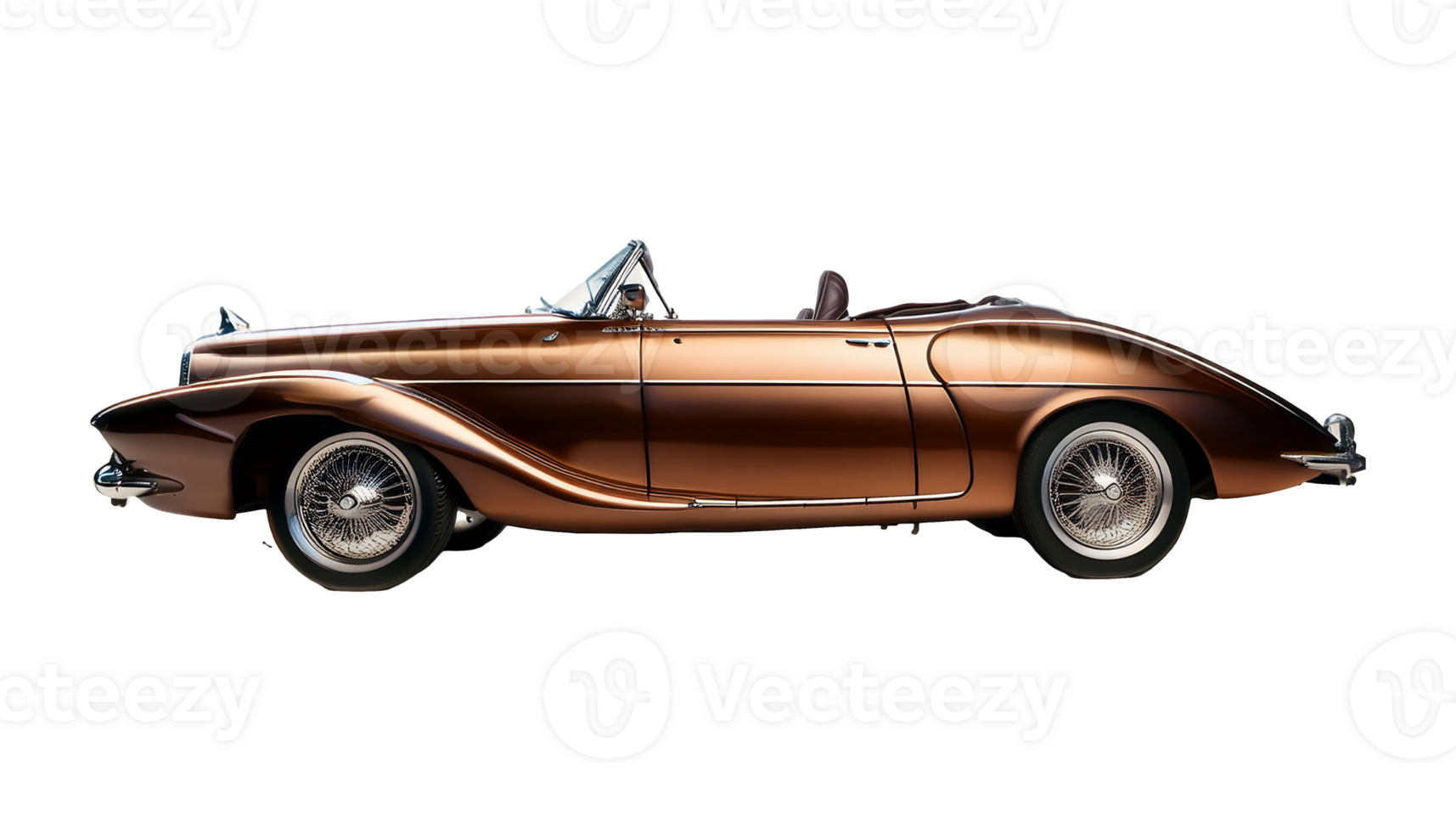 Vintage Coupe Car isolated on transparent background png