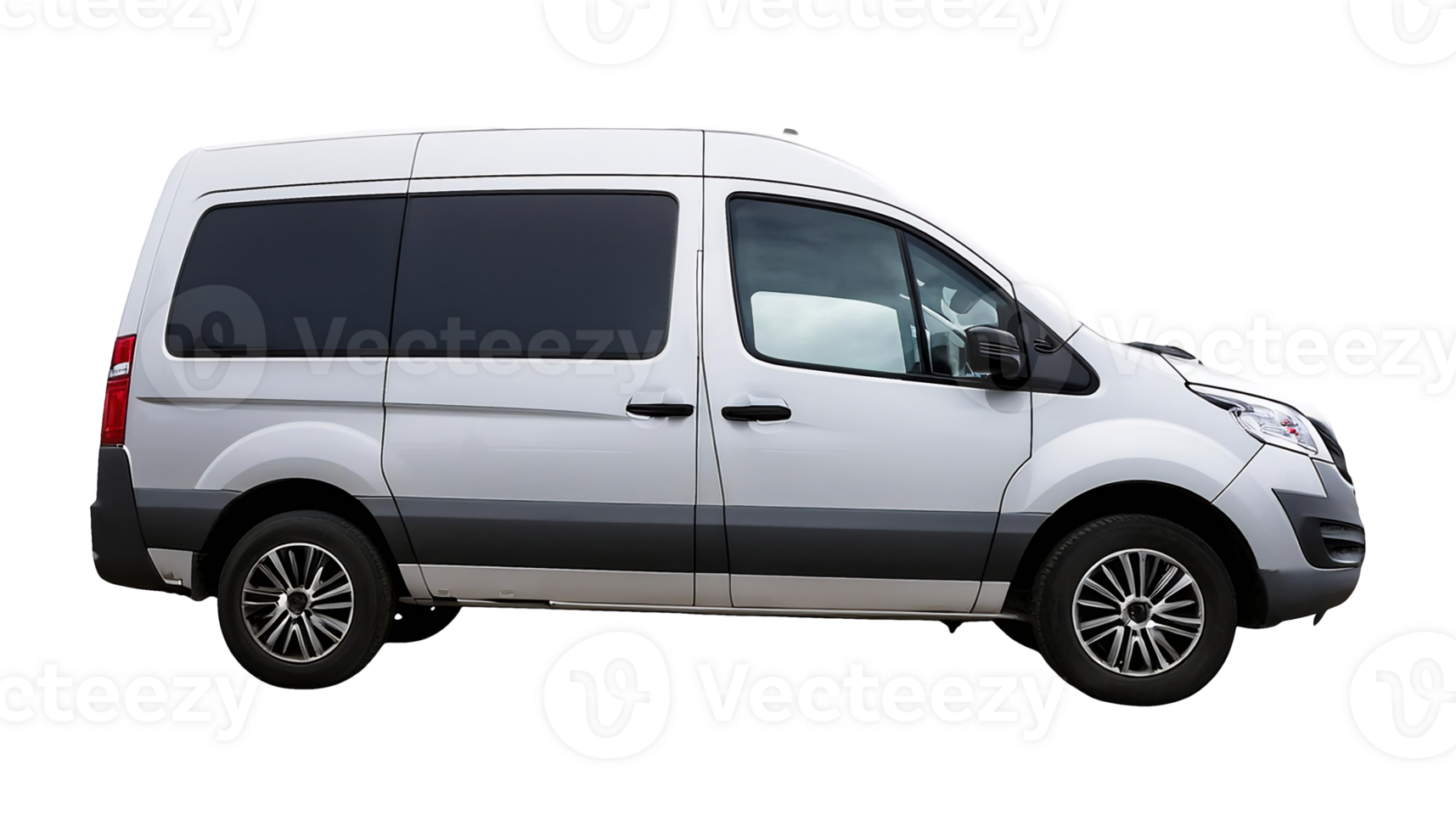 Van Parked Outside isolated on transparent background png