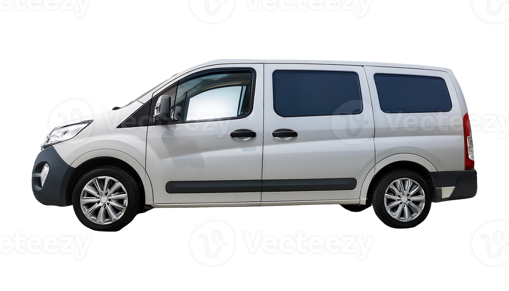 Parked Van isolated on transparent background png