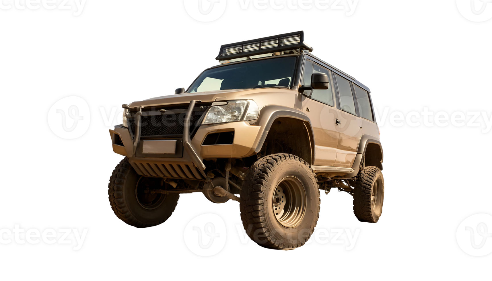 Dirt-Covered Off-Road SUV isolated on transparent background png