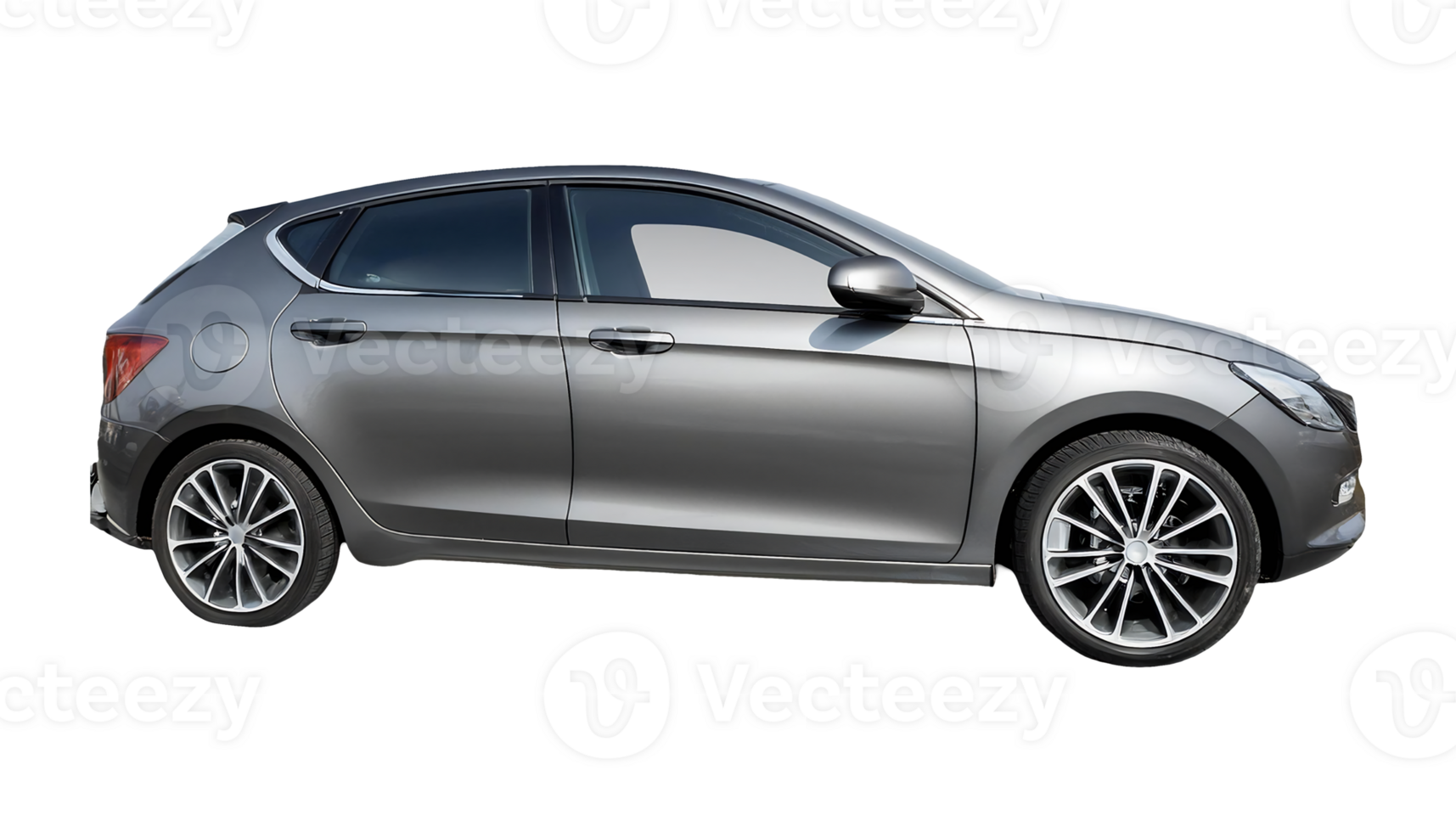 Modern Hatchback Car isolated on transparent background png