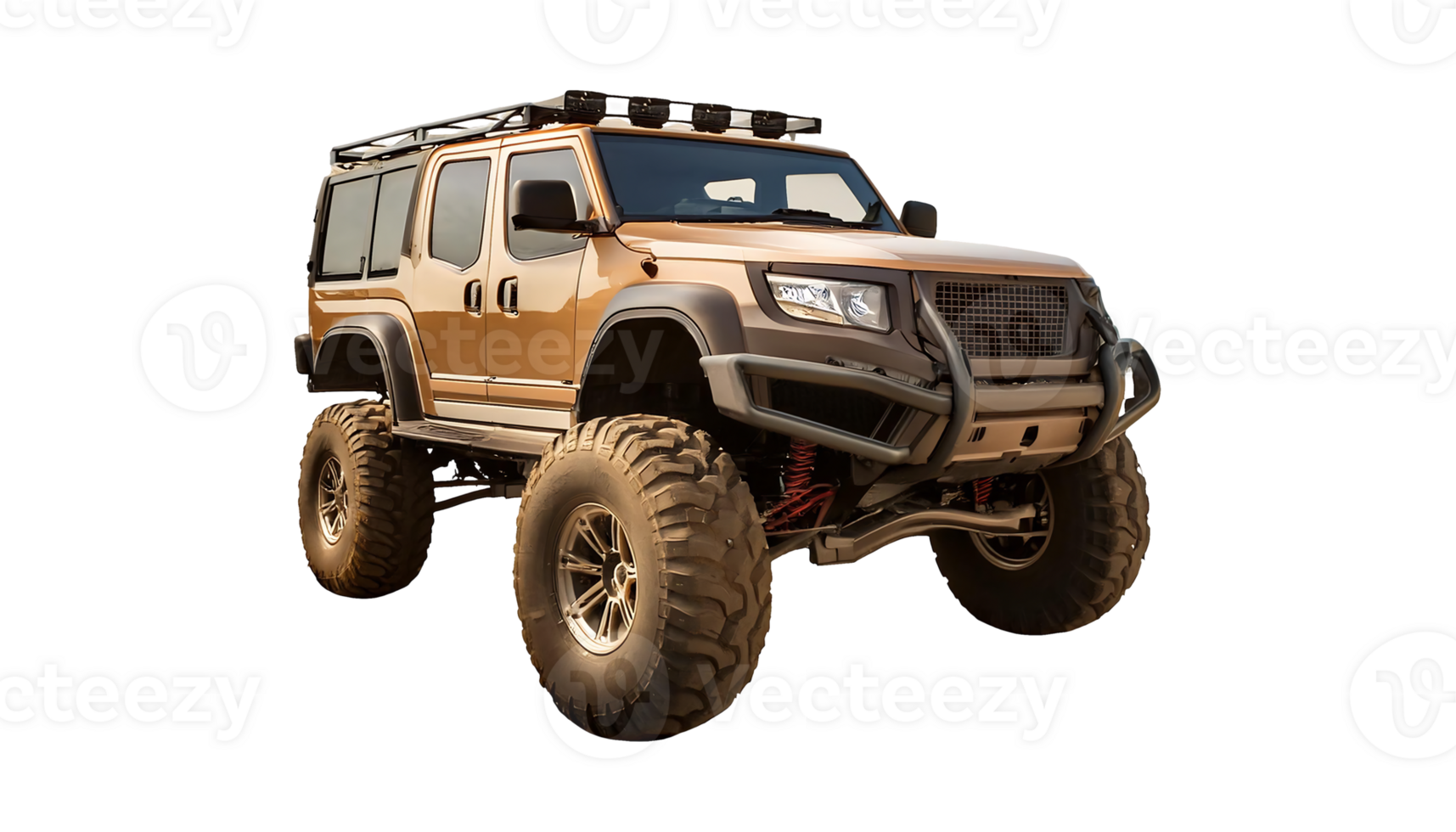 Off-Road Adventure with an SUV isolated on transparent background png