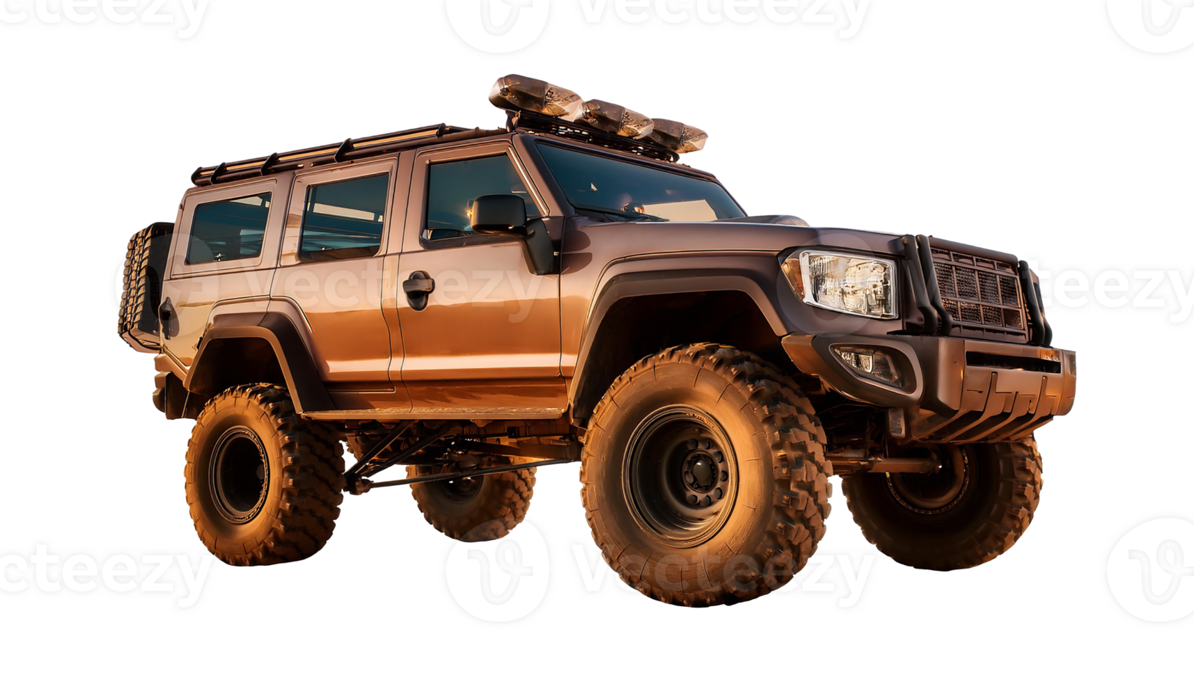 Dirt-Road SUV isolated on transparent background png