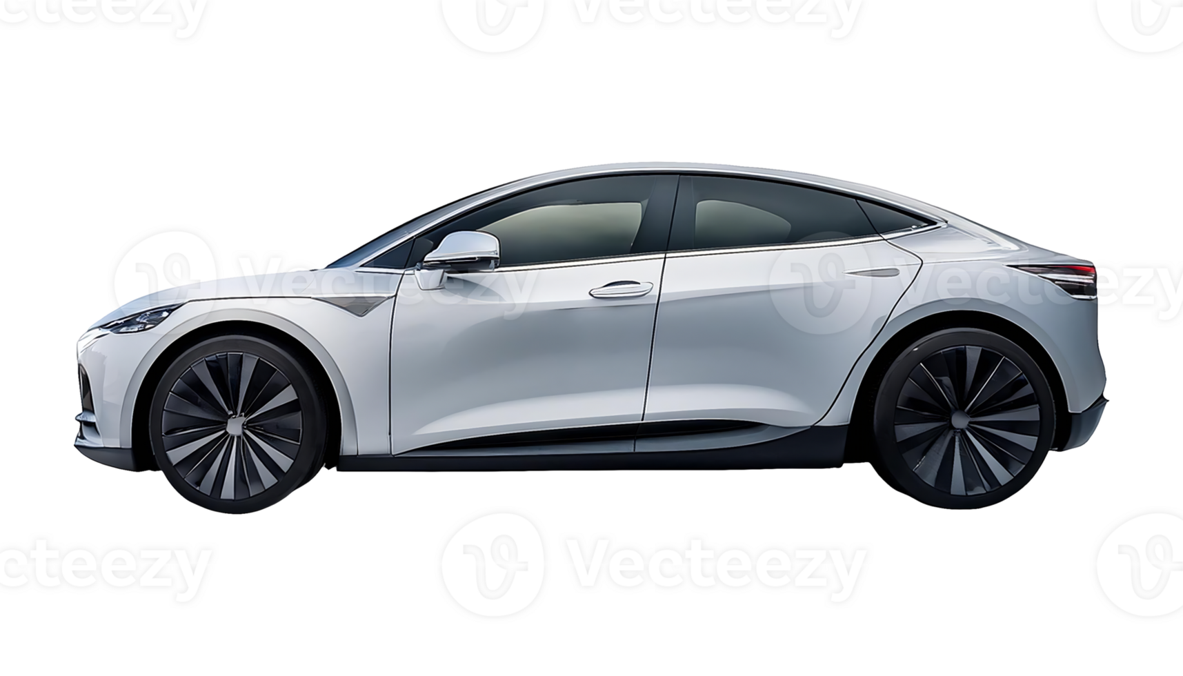 Clean and Modern Electric SUV Design isolated on transparent background png