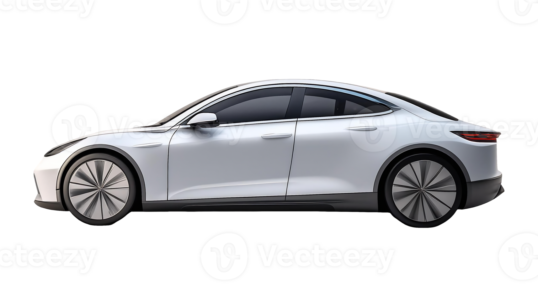 Electric Vehicle Concept isolated on transparent background png