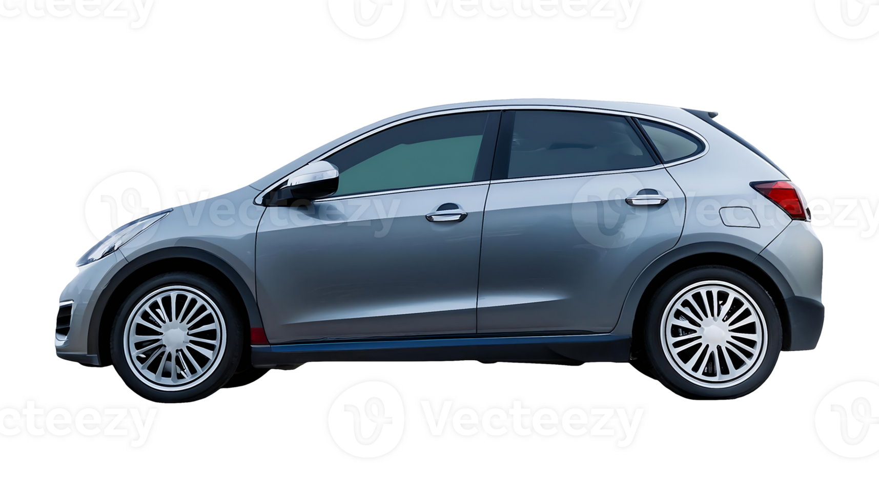 Modern Compact Car isolated on transparent background png