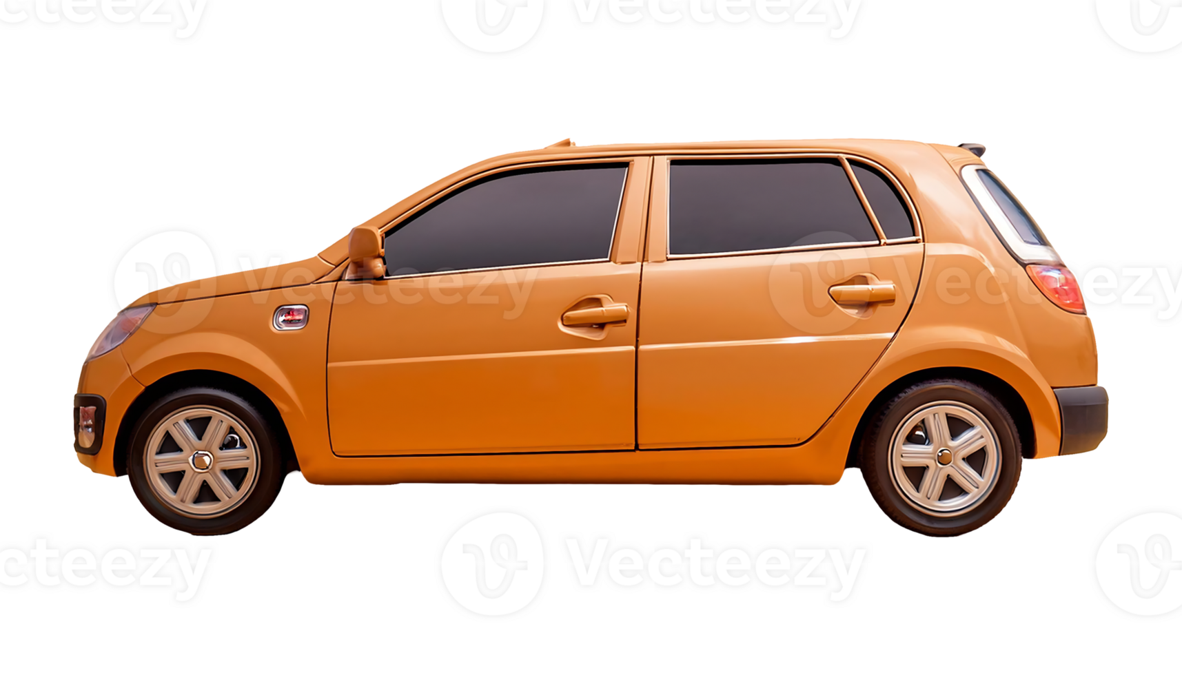Orange Car Model Photo isolated on transparent background png