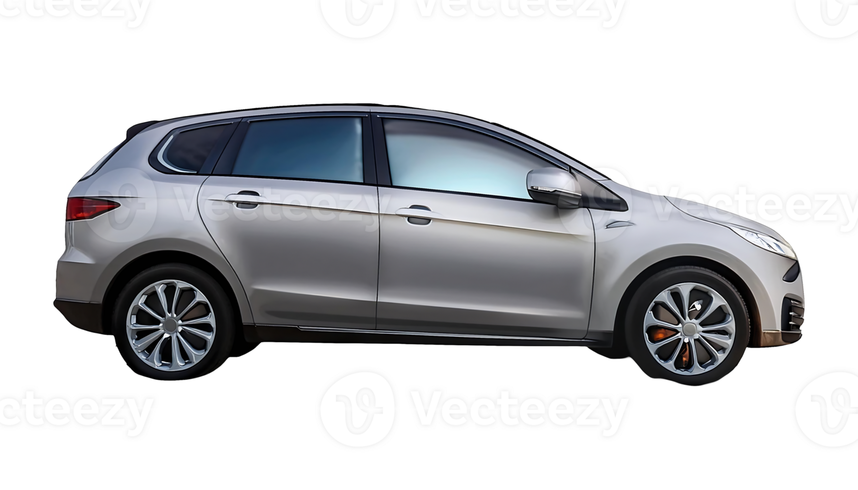 This is a Compact SUV isolated on transparent background png