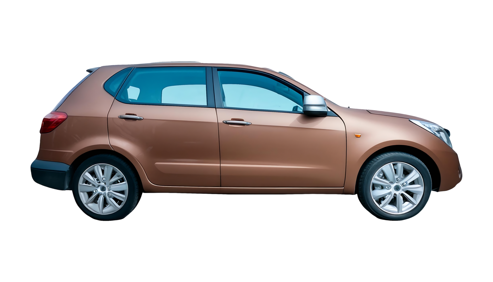 Modern Subcompact Car isolated on transparent background png