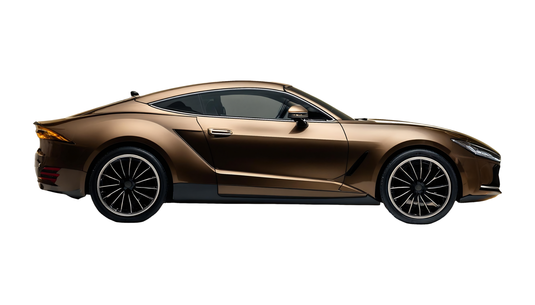 Modern Sports Car isolated on transparent background png
